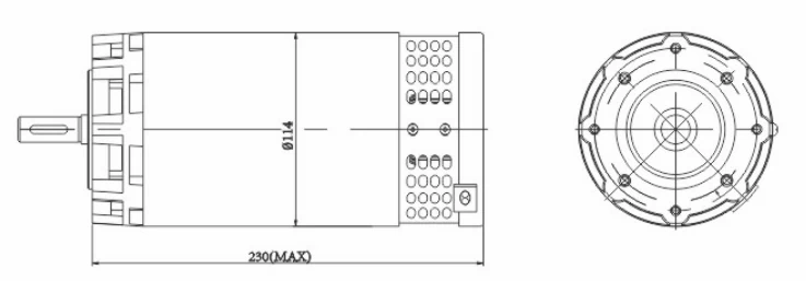 Compact 230 DC Motor