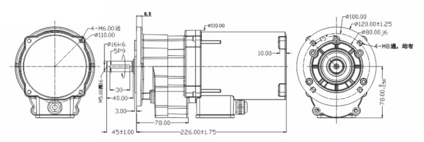 High-Torque Aluminum Gear Motor 7-25NM